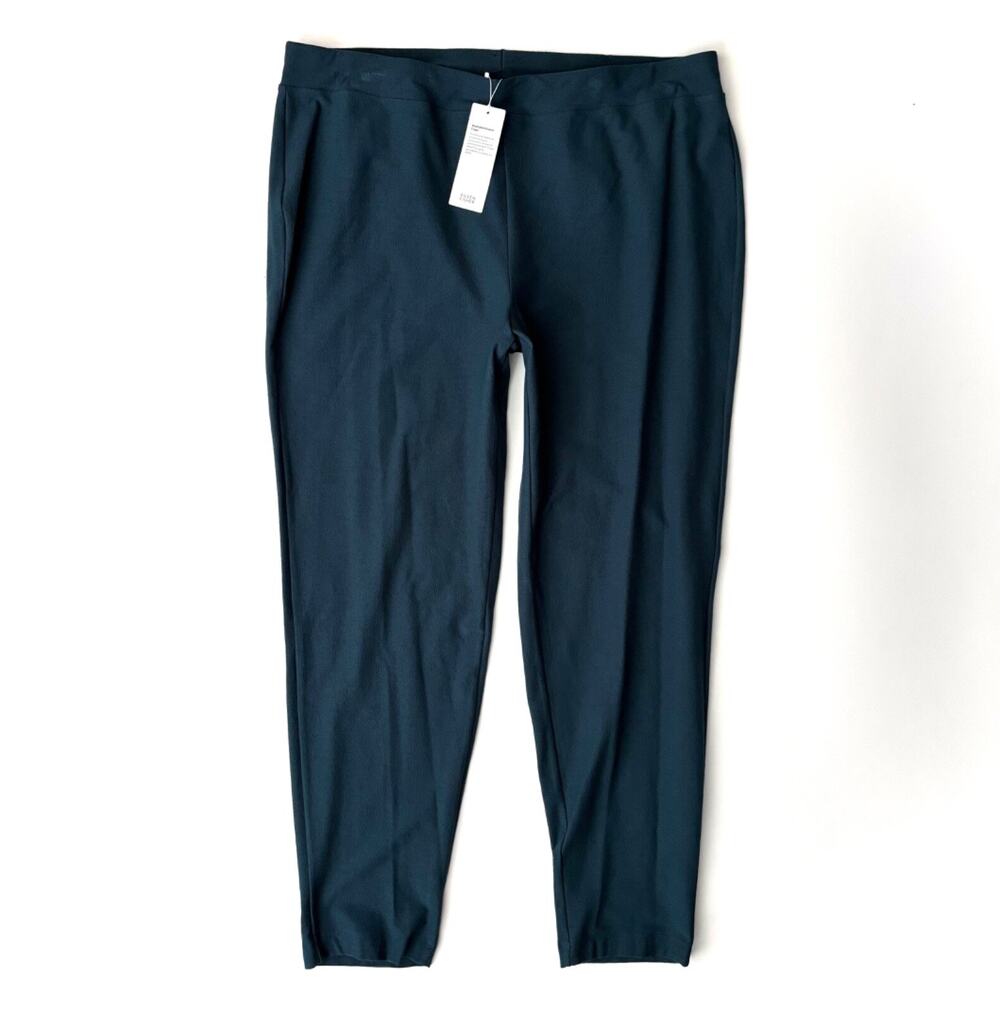 Eileen Fisher Nwt Washable Stretch Crepe Slim Ankle Pant Pants Alpine XXS 2XS